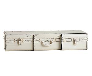 Mensola con 3 cassetti in metallo - 81x16x19 cm