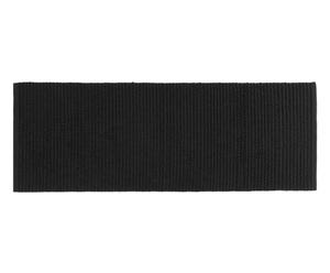 tappeto in cotone silk nero - 55x110 cm