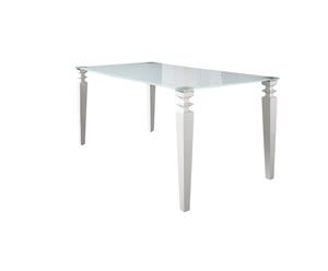 tavolo in legno laccato GLAMOUR bianco - 170x90x76 cm