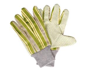 Paio di guanti antiscivolo da giardino in tessuto e gomma - 12x24 cm