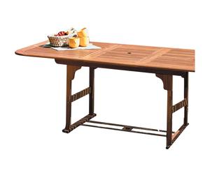 Tavolo da giardino estensibile in legno - max 200x75x100 cm