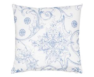 Cuscino arredo in cotone Barocco blu - 60x60 cm