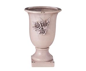 Vaso decorativo in terracotta Rosalie rosa antico - 25x38x25 cm