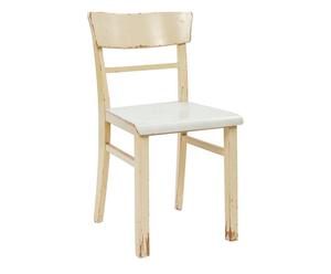Sedia in legno e seduta in formica  - 83x46 cm
