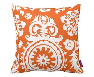 Cuscino arredo con stampa decor Zoe arancione - 43x43 cm
