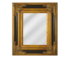 Specchio da parete in legno oro Elena - 50x80 cm