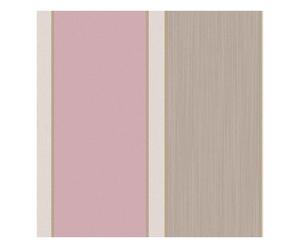 Rotolo di carta da parati Chic rosa/tortora, 1000x53 cm