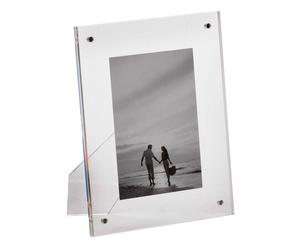Cornice portafoto da tavolo in acrilico trasparente - 22x17x1 cm