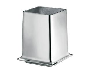 Portapenne in alluminio spazzolato - L7XH10XP7 cm