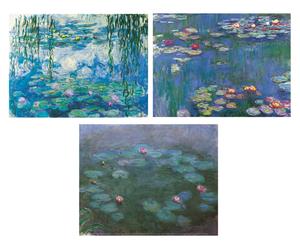 Set di 3 poster Ninfee by Claude Monet - L34XA30 cm