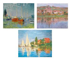 Set di 3 poster Argenteuil by Claude Monet - L34XA30 cm