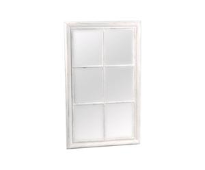 SPECCHIO da parete con cornice in legno Window - 64x104 cm