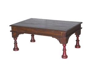 Tavolino indiano in legno di teak - 104x45x69 cm