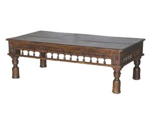 Tavolino indiano antico in teak - 135x45x70 cm