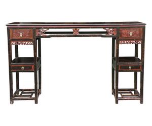 Consolle alta antica cinese in olmo - 197x124x34 cm