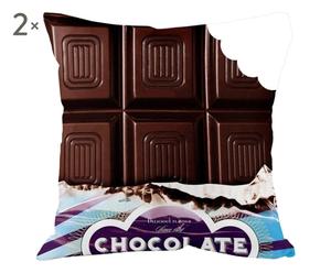 SET di 2 CUSCINi in cotone Chocolate - 40x40 cm