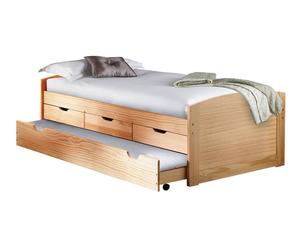 letto in legno massello marinella - 206x63x98 cm