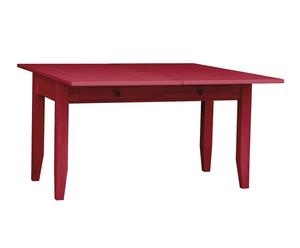 tavolo da pranzo allungabile in legno massello margot vinaccia - min 140x80x70 cm