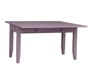 tavolo da pranzo allungabile in legno massello margot lilla - min 140x80x70 cm