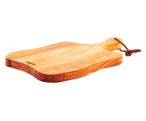 Tagliere in legno di ulivo rustico - 34x2x19 cm
