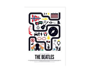 Poster The Beatles by Viktor Hertz - 60X42 cm