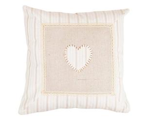 Cuscino in lino e cotone May the heart - 42X42 cm