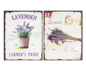 set di 2 quadrI decorativi lavender - cad. 35x45 cm