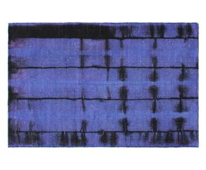 tappeto in lana e cotone ikat fusion blu - 140x200 cm
