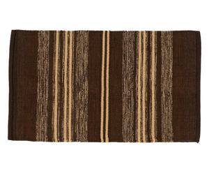 tappeto double face in cotone casablanca marrone - 170x240 cm