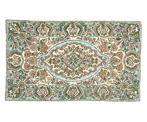 tappeto in puro cotone Chain Stitch Fidaa - 150x90 cm