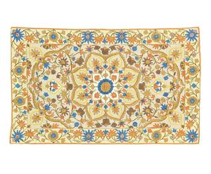 tappeto in puro cotone Chain Stitch Ghasaan - 150x90 cm