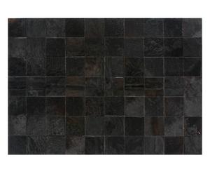 Tappeto in cavallino patchwork nero - 140x200 cm