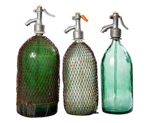 Set di 3 bottiglie da seltz - Mitteleuropa, 1960