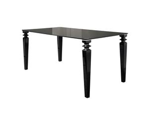 tavolo in legno laccato Cherise nero - 170x90x76 cm