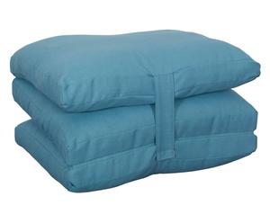cuscino in cotone stack blu- 80x195x20 cm