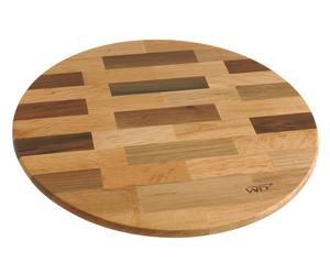 Tagliere/Vassoio girevole in legno - D 41 cm