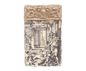 Quadro decorativo in gesso antique - 32x19x2 cm