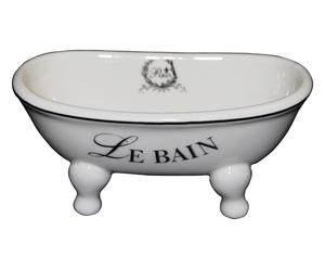 Vasca porta oggetti in ceramica Le bain - 15x6x7 cm