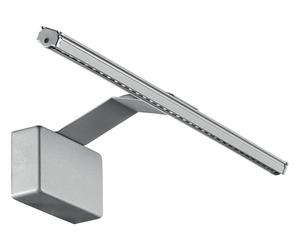 Applique a led in alluminio argento Antares - 66x13x5 cm