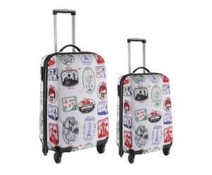 Set di 2 valigie trolley stamp - max 35x65x23 cm