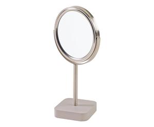 specchio da tavolo in acciaio inox tortora ona - d 15 cm