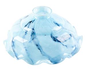 Paralume in vetro soffiato Light blu p. unico - 24x11x24 cm