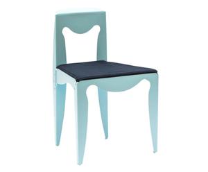 Sedia con cuscino Libertà azzurro - 50x78x50 cm