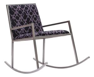 Sedia a dondolo in ferro e lycra Chair V - 61x78x100 cm