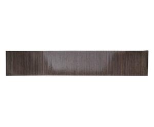 Tappeto in bamboo con finitura naturale grigio - 400x70 cm