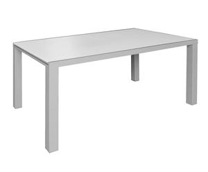 Tavolo allungabile in metallo e vetro Irene - 160x75x90 cm