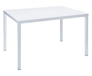 Tavolo in acciaio Dorio bianco - 120x75x80 cm