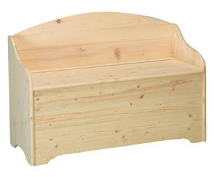 Cassapanca in legno Vetta con scomparto interno - 100x40x70 cm