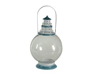 Lanterna ad ampolla in vetro Faro - 49x30 cm