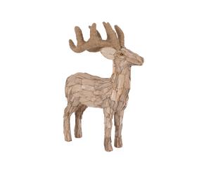 Statua decorativa in corteccia Deer - 33X46X20 cm